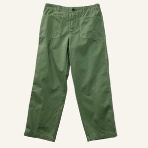 Madewell Taper Leg Utility Pants NWT Size 10 Green High Rise Patch Pockets